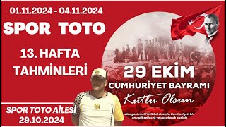 SPOR TOTO 13 Hafta Tahminleri I Sportototahminleri sportoto [upl. by Hsu]