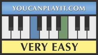 Auld Lang Syne  Very Easy Piano Tutorial  How to Play [upl. by Ferretti]