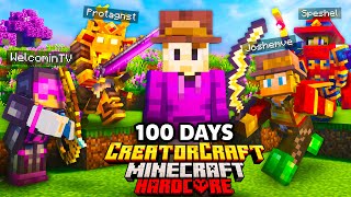 I Survived 100 Days in CREATOR CRAFT in Minecraft Hardcore [upl. by Nyhagen]