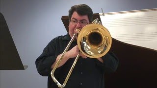 OMEA AllState Etude  Bass Trombone GrigorievOstrander 5 excerpt [upl. by Weiss641]