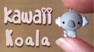 Kawaii Koala Tutorial Polymer Clay Charm [upl. by Arnuad]