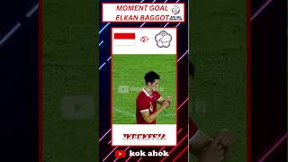 MOMENT GOAL ELKAN BAGGOT afccup2023 indonesia [upl. by Lebasiairam]