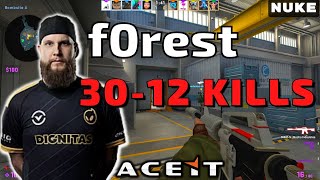 CSGO POV f0rest 3012 Nuke 𝙒𝙞𝙣 164  Faceit 22022023 [upl. by Gastineau632]