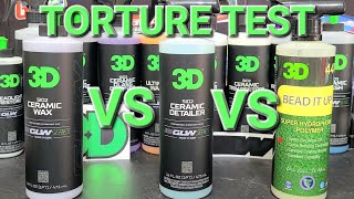 TESTED 3D Bead It Up SIO2 Detailer amp SIO2 Wax vs The Gauntlet [upl. by Jehu189]