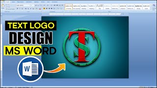 How to Create a Logo Design in Microsoft Word Hindi Tutorial  TS Logo Design in Ms Word  MS WORD [upl. by Araem]