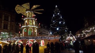 Lichtereinkauf zu Weihnachten in der Adventstadt Quedlinburg 2019 [upl. by Neik417]