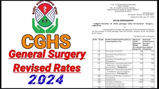 CGHS GENERAL SURGERY REVISED RATES GSFSQ CGHS RATES [upl. by Dalis]