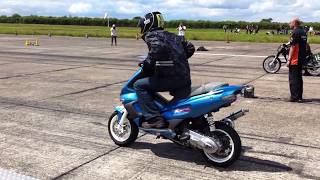 Gilera Runner 172cc 2t Drag Racing at north weald winner of the 14 second qtr mile class [upl. by Junno]