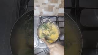 Delicious egusi soup with Nigeria pumpkin leaves recipes food plantain cooking youtube [upl. by Enoyrt]