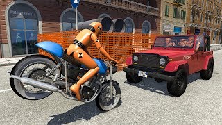 Motorbike Crashes 13  BeamNG DRIVE  SmashChan [upl. by Yevette]