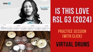 Is This Love Practice session  Rockschool Grade 3 Drums 2024 [upl. by Roberts233]