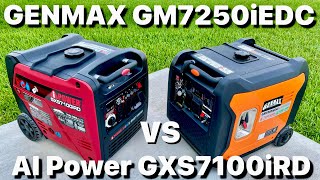 GENMAX GM7250iEDC Compared to the AI POWER GXS7100iRD Load Testing [upl. by Uyerta]