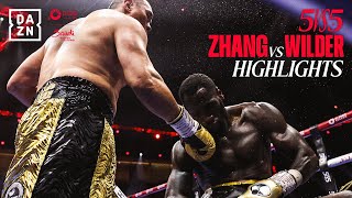 BRUTAL KO  Zhilei Zhang vs Deontay Wilder Highlights Queensberry vs Matchroom  Riyadh Season [upl. by Anot231]