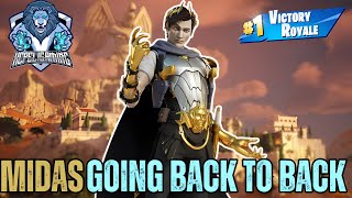 Back 2 Back With Midas Skin  Fortnite Season 5 Chapter 2 Gameplay [upl. by Soelch]