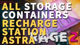 All Recharge Station Astra Storage Containers Rage 2 Locations [upl. by Kaylee243]