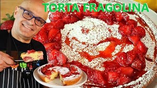 TORTA PRINCIPESSA FRAGOLINA torta di fragole MORBIDA [upl. by Atterys]