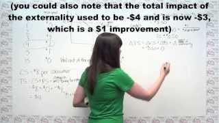 Microeconomics Practice Problem  The Math Behind Externalities and Corrective Taxes [upl. by Enajaras]