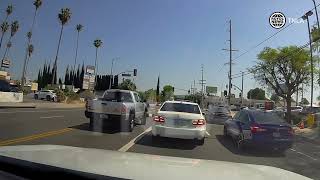 2 Pedestrians Struck by Truck in Canoga Park Caught on Dashcam [upl. by Jehiel]