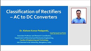 Classification of Rectifiers [upl. by Eldon397]