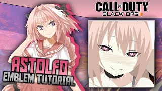 Black Ops 4 Astolfo Fate Apocrypha  Anime Emblem Tutorial [upl. by Ayikal44]