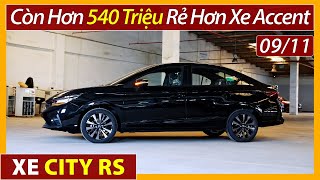 Chi tiết xe Honda City bản RS giảm tiền mặt tháng 11 Lăn bánh rẻ hơn xe Accent cao cấp Xe Việt [upl. by Eleira321]