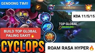 Cyclops Best Build 2024 mlbb mobilelegends gameplay gaming cyclops trending viralvideo fyp [upl. by Auod392]