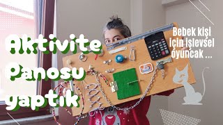 Bebek Aktivite Panosu nasıl yapılır diy oyuncak etkinlik [upl. by Pritchard]