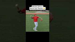 Shohei Ohtani Mechanics Warm Up Throws pocket [upl. by Analah]