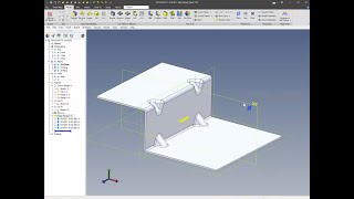 Creating Gussets in Alibre Sheet Metal [upl. by Hewe302]