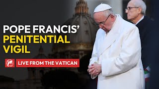 LIVE from the Vatican  Penitential Vigil presided over by Pope Francis  October 1st 2024 [upl. by Atikal]