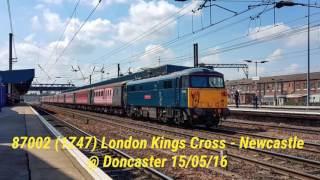 87002 1Z47 London Kings Cross  Newcastle  Doncaster 150516 [upl. by Mccully]