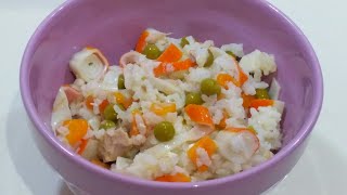 Ensalada de Arroz Monsieur cuisine connect Thermomix Lidl [upl. by Melc]