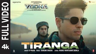 YODHA Tiranga Full Video Sidharth Malhotra Raashii Khanna  Tanishk Bagchi B Praak  Manoj M [upl. by Ahsyekat701]