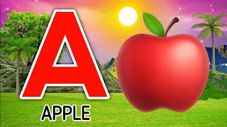 Phonics Song 2 with TWO Words in 3D  A For Airplane  ABC Alphabet Songs with Sounds for Children [upl. by Eimot]