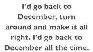 Back To December lyrics Taylor Swift [upl. by Ycrad463]