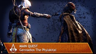 Assassins Creed Origins  Main Quest  Gennadios The Phylakitai [upl. by Anibur]