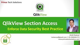 QlikView Tutorial  Security best practices with Section Access [upl. by Weiman]