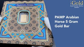 PAMP Arabian Horse 5 Gram Gold Bar [upl. by Paine638]