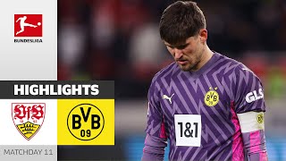 VfB Stuttgart  Borussia Dortmund 21  Highlights  Matchday 11 – Bundesliga 202324 [upl. by Ndnarb]