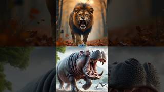 ANIMALS COMPARISON LION VS HIPPO TIGERMAMMOTH RED PANDASCORPION animals treanding shorts [upl. by Fax528]