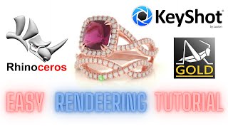 EAS KEYSHOT JEWELRY RENDERING TUTORIAL [upl. by Eignav]