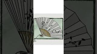 Procreate Speedpaint  Traditional Japanese Folding Fan [upl. by Attey]