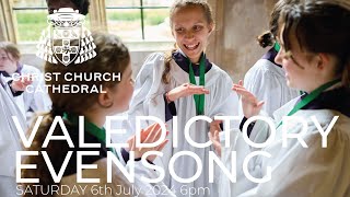 Valedictory Evensong Saturday 6th July 2024 6pm [upl. by Bonaparte]