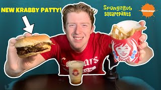 ASMR  NEW KRABBY PATTY MEAL MUKBANG 🍍🧽 [upl. by Adhern]