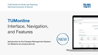 Introduction to Interface Navigation and Features  A TUMonline Tutorial [upl. by Sparrow]