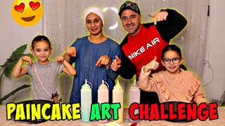 PAINCAKE ART CHALLENGE en FAMILLE [upl. by Malinde]