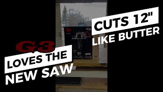 G3  NEW SKILSAW CUTS 12 INCHES THICK LIKE BUTTER  PREP FOR SAWMILL OUTFEED SYSTEM 10  18 [upl. by Haissi338]