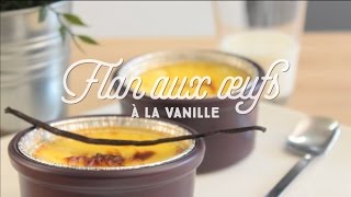 Flan aux oeufs et à la vanille  CuisineAZ [upl. by Peggi]