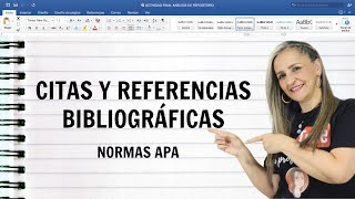 CITAS Y REFERENCIAS BIBLIOGRÁFICAS NORMAS APA ✅ [upl. by Stern]