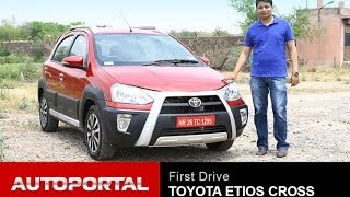 Toyota Etios Cross Review First Look  AutoPortal [upl. by Akeim]